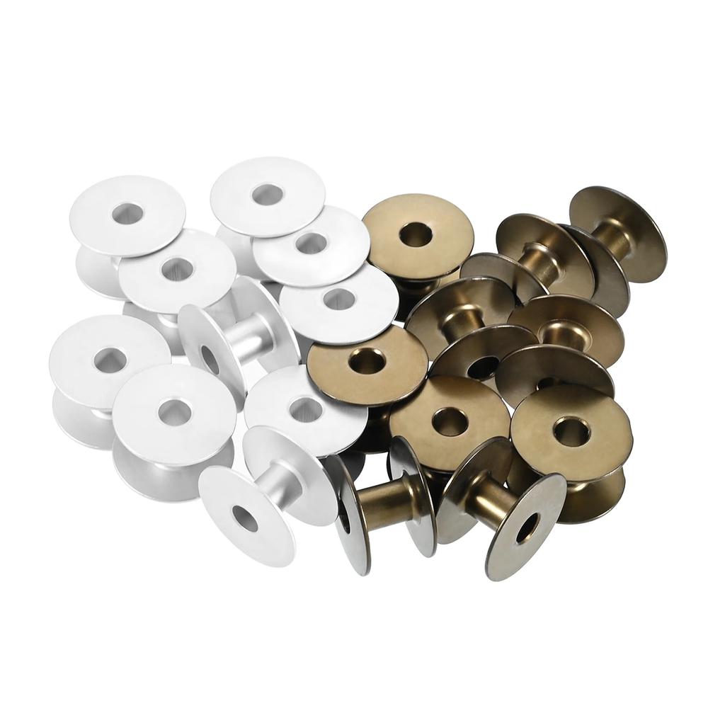 5Pcs 23mm Aluminum Bobbin B1805-205-000 For BROTHER Sewing Machines BAS-304  BAS-310 BAS-311 BAS-311F BAS-314 326 Silver/Bronze
