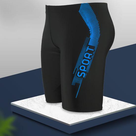 Costume da bagno da uomo con coulisse interna, vita media, design aerodinamico, patchwork di colore, stampa di lettere, pantaloncini da bagno, abbigliamento da spiaggia