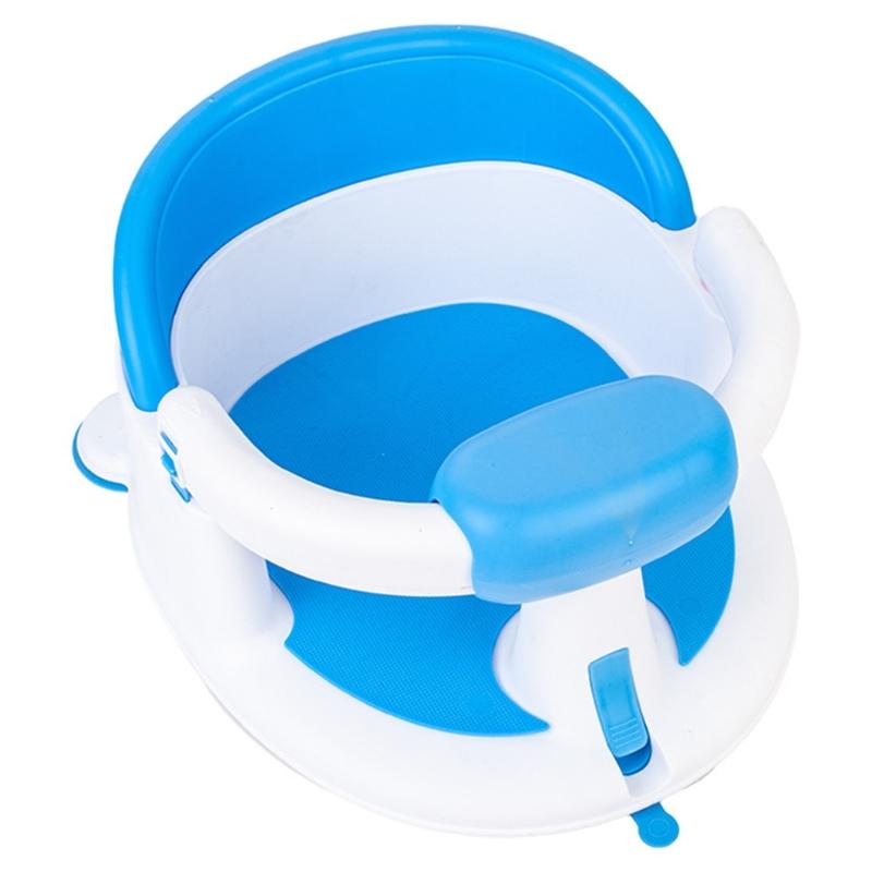 Baby Chair with Strong Suction Cup, Not Easily Flipping Adjustable Armrests Child Assisted Shower Chair Bathroom Stool
