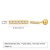 18K Gold Plated Stainless Steel Cartilage Stud Earrings, Dainty CZ Heart Butterfly Crown Multi Piercing Earring for Women