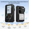 Compact Device Methane Detector 4-in-1 Design Gas Leak Alarm Temperature Monitor  Indoor Spaces