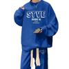 Harajuku Trendy Sporty Casual Men's Two-Piece Set: Fashionable Loose Hoodie & Pants