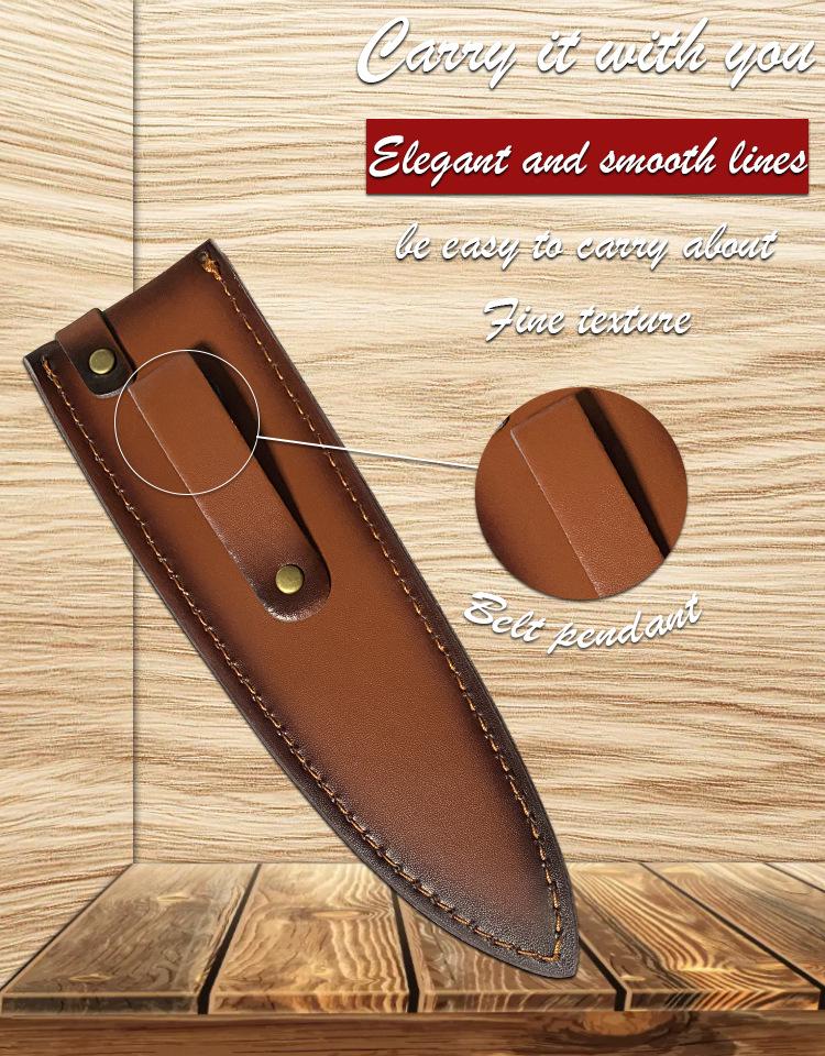 Eco-Friendly Recycled Leather Knife Sheath