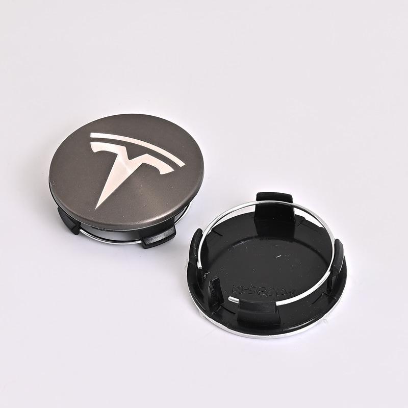 56mm Dekorative Radnabenkappen mit Mittelkappe & Modifizierter Schraubenkappe für Tesla Model Y/3/X/S