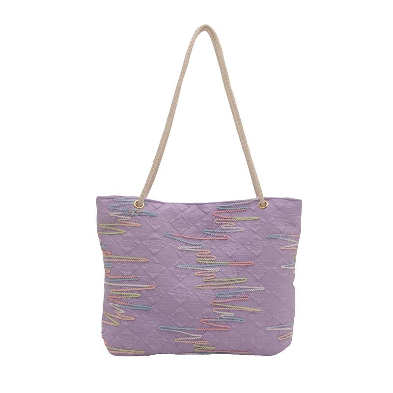 Large Capacity Canvas Bag, Fashion Shoulder Bag, Literary Small Fresh Underarm Bag, Niche Versatile Women'S Bag