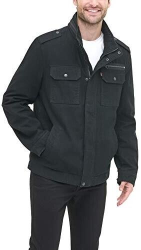 

Демисезонная куртка Levi s Washed Cotton Two Pocket Military Jacket schwarz S