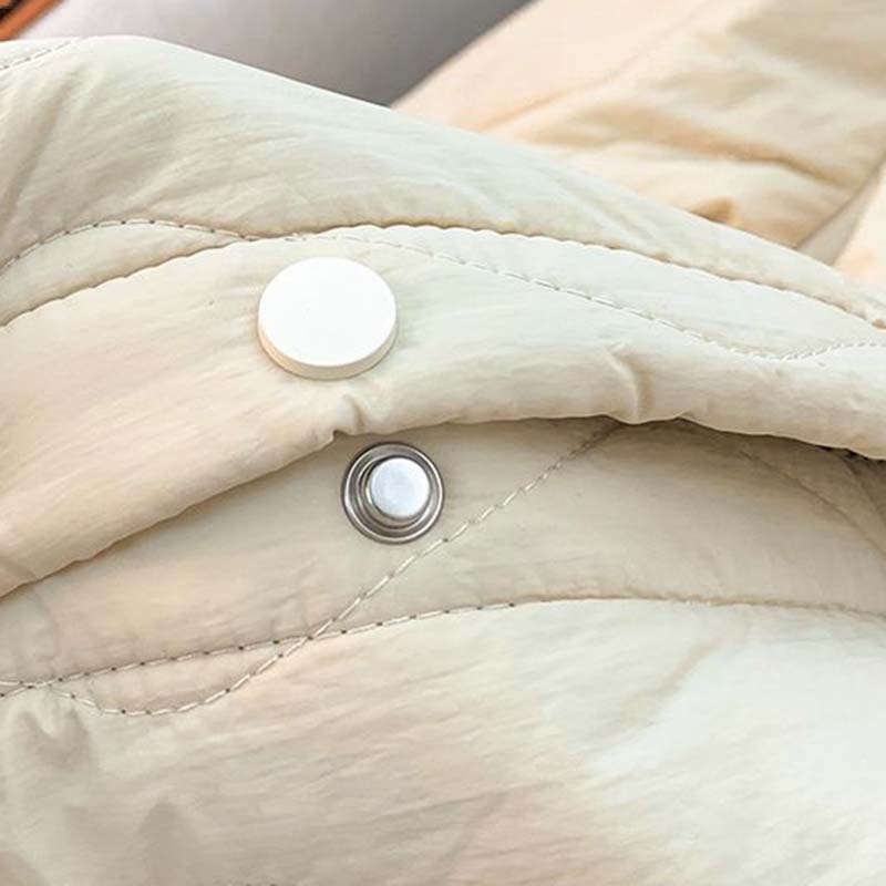 Coat for Women Oversize Fleece Thickened Warm Light Winter Double Layer Windbreaker Loose Casual Jacket