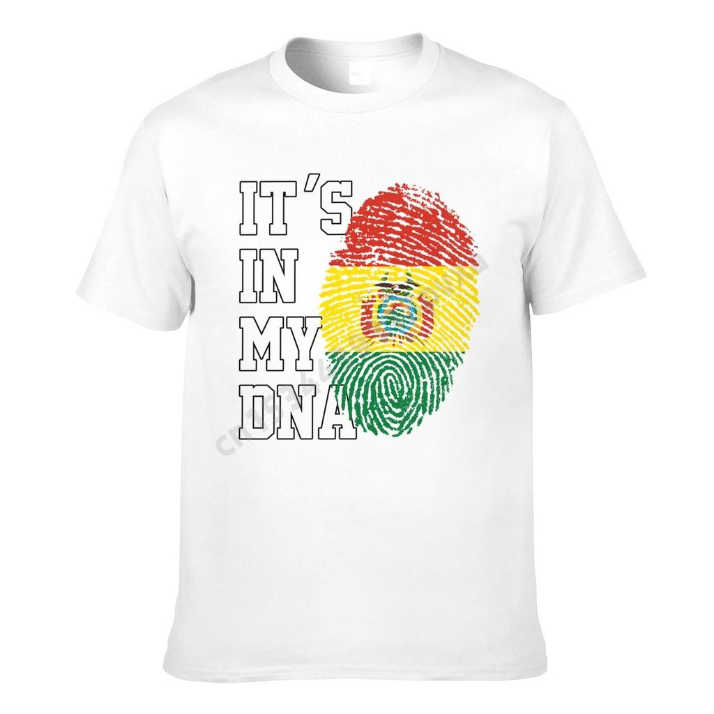 Bolivia Flag Bolivian Country Map ITS IN MY DNA Men Women Tshirt Boys Tees T Shirt Hip Hop Tshirts XS5XL 100 Cotton