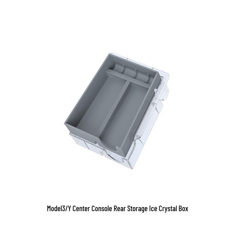 Silicone Ice Box for Tesla Model 3/Y Center Console Storage