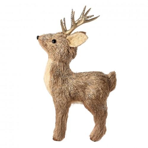 Standing Straw Deer 21cm