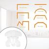 62KD 10Pcs Universal Curtain Track Stop for Enhanceds Home Comfort and Professional
