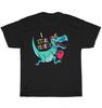 NEW I Steal Hearts Dinosaur Lover T-Shirt Valentine's Day Gift Unisex Funny Tee