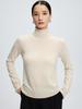 Women's Cashmere High-Neck Pullover Sweater - Autumn/Winter, Pure Color, Long Sleeve, Skin-Friendly Knitted Base Layer