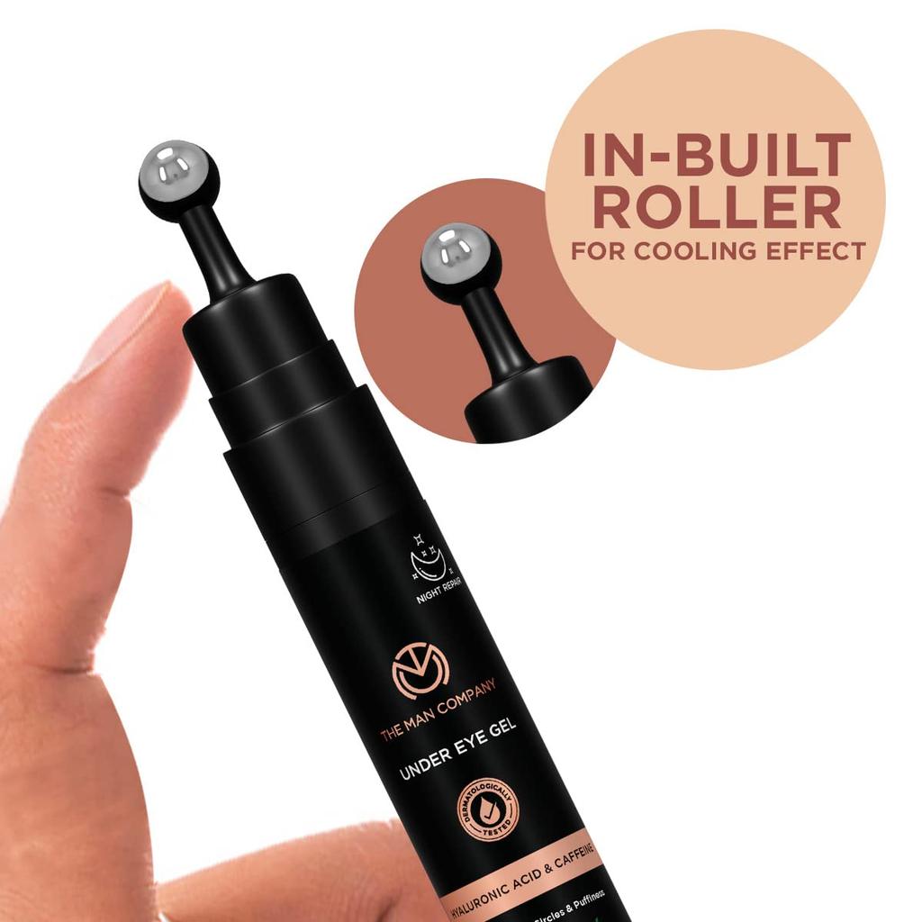 The Man Company Face Care Combo Pack with Under Eye Gel and Vitamin C Face Wash, Infused with Turmeric, Moringa, Vitamin C and Coffee