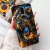 Para LG G7 ThinQ Funda Silicona Negra Gato Lindo Flores de Moda Trasera Pintada Genial Para LG G7ThinQ Funda de Teléfono LMG710EM