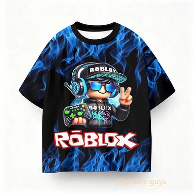 Ropa Niños Niñas Niños Roblox Verano Juego Camiseta Manga Corta