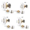 Universals Fit Nylons Rollers Compatibility with Multiple Sliding Shower Door Models Corrosions Resistance