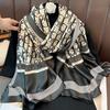 Nuovo alfabeto inglese moda pendolare sciarpa lunga personalizzata versatile temperamento sciarpa di seta scialle per aria condizionata fuori dalla stanza