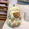 Schoolbag Cute Doll Backpack Cartoon Plush Bear School Bag Junior High School Student High School Student Backpack Travel Lightweight Bag