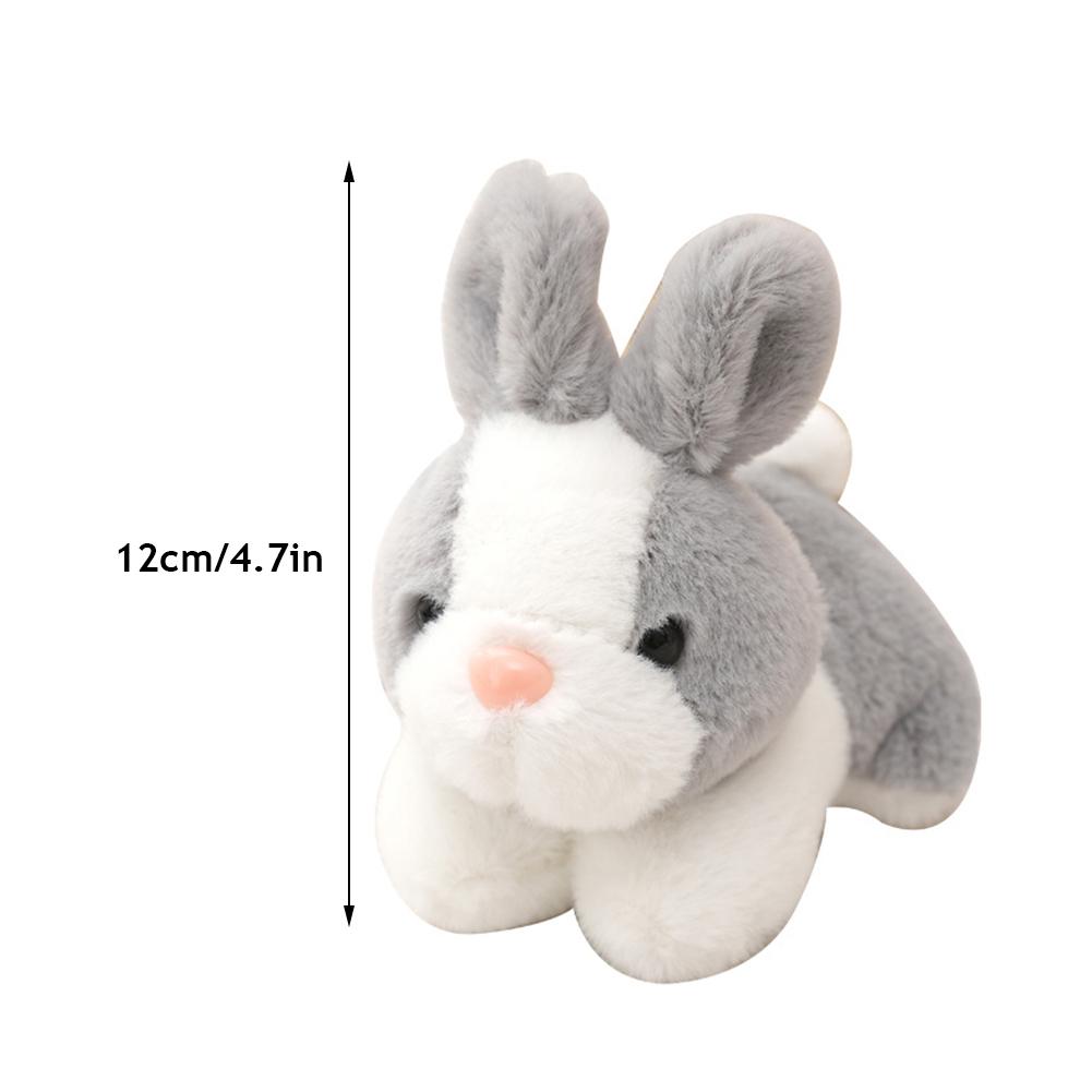 Cute Rabbit Plush Toys Bunny Stuffed Toys Bag Pendant Kids Girls Toy Birthday Gifts Mini Animal Plush Doll Keychain Key Ring
