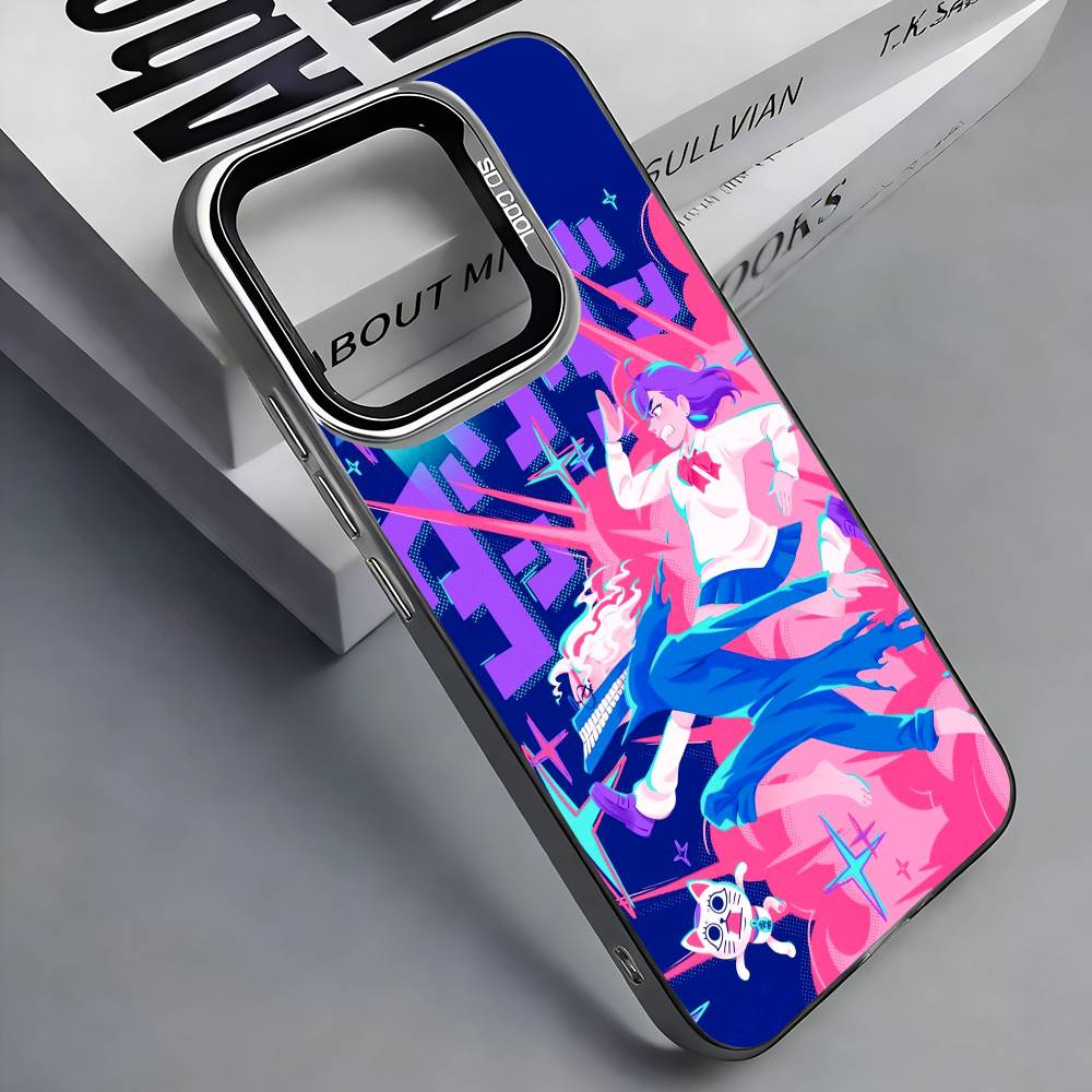 D-Dandadan Anime Phone Case For iPhone 17, 16,15,14,13,12,11 Plus,Pro Max, Colorful Silver Funda Cover iPhone15pro