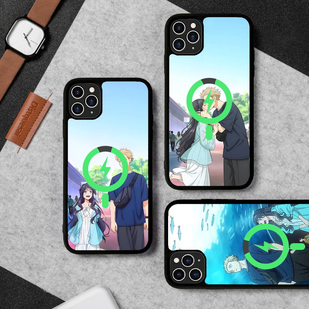Anime Cute Kaoruko And Rintarou For Magsafe Magnetic Phone Case for iPhone 17 16 15 14 13 12 11 Plus Pro Max PC+TPU Cover