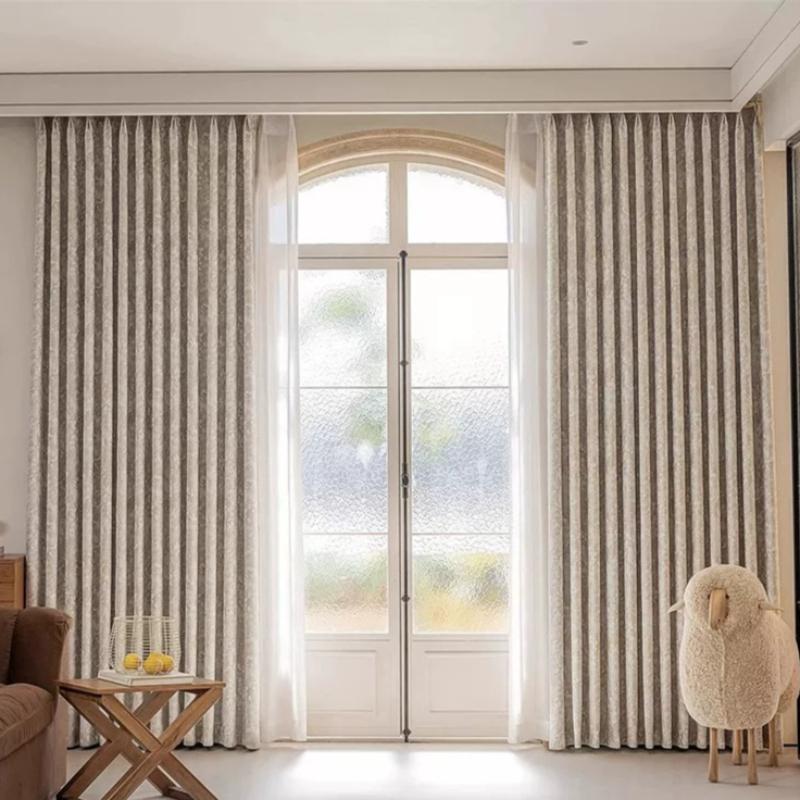 High-end American Light Modern Simple Curtains for Living Room and Bedroom High Quality Curtain Custom Size Window Screen