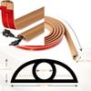 1 Roll Floor Cord Cover Self Adhesive Cord Hider, Extension Strip Protector for Wires, Prevent Cable Trips for Offices, Gyms