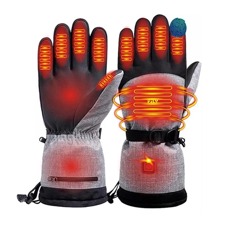 Unisex Winter Electric Heated Gloves - Ideal for Skiing, Cycling, and Outdoor Cold Protection.