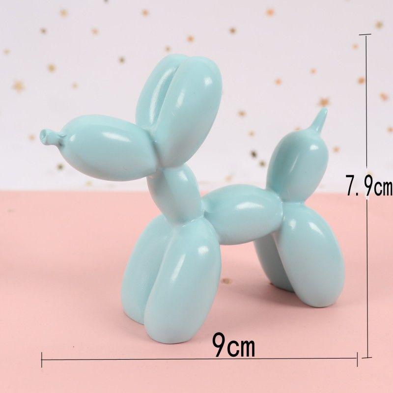 Resin Balloon Dog Cake Topper Birthday Decoration for Kids