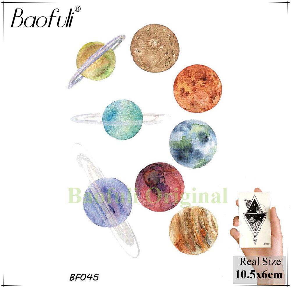 1PC Aquarell Kolibri Zweig Temporäre Tattoo Aufkleber Wasserdichte Arm Hals Gefälschte Tatoos