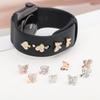 Charms for Apple Watch Silicone Band Series 11/10/9/8/ultra/SE Bracelet Metal Decoration Jewelry for Galaxy Watch 7/6/5/4 Strap