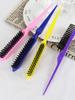1 Professional Plastic Thickened Pointed Tail Anti-static Back Tearing Hair Brush, Hair Styling Tool Brush