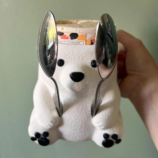 Polar Bear Ice Cream Cup Holder 3D Printed Cute Animal