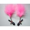 Tits Feather Nipple Clamps Clip Female Breast Clip Massage Nipple Massager BDSM Sex Toys For Women