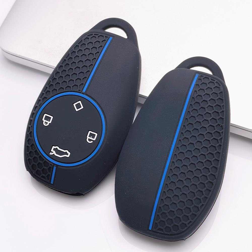 Key Fob Cover for Leapmotor T03 S01 C11 C01 Anti-Scratch Shockproof Protective Shell Holder with Honeycomb Texture Shockproof Structure