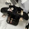 Travel Toiletry Bag Women Large Capacity Zip Around Makeup Bag Puffy Cosmetic