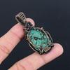 Copper Malachite Jewelry, 999 Copper Wire Wrapped Pendant Handmade Gemstone Jewelry, Gifts For Wife Brand New Pendant