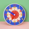 Children Montessori Wooden Clock Toys Hour Minute Second Cognition Colorful Clocks Teaching Aids for Kids Preschool Children