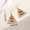 1pair Christmas Christmas Tree Earrings Earrings European and American Festival Cross-border Earrings Women's Creative Holiday Fashion Gifts