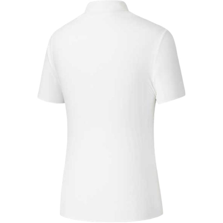 Anta Champion All-Weather Series Solid Color Versatile Breathable Casual Polo Shirt Women tops Paper-White 162520106-1