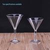 Transparente Acryl-Cocktailgläser - Martini, Margarita, Dreieckig, Hoher Stiel, Bar- & KTV-Stile