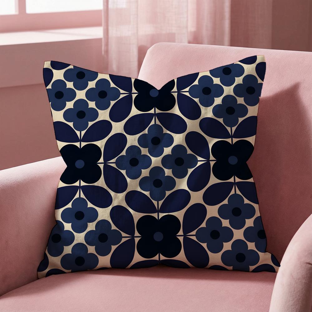 Aesthetic Art OOrla Kiely Cushion Cover MultiScene Pillow Cover for Home Car Reversible Soft Durable for Daily Use