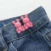 Zinc Zinc Alloy Rabbit Snaps Detachable Pant Clips Multicolour  Stylish   Tightening