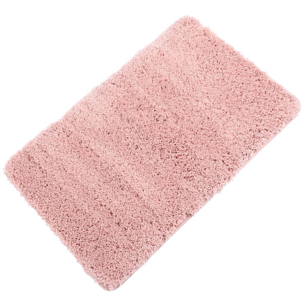 Bathroom Rug Soft Absorbent Bath Mat Non-Slip Bottom Easy Clean Floor Pad for Tub Shower Home Use Soft Bath Rug