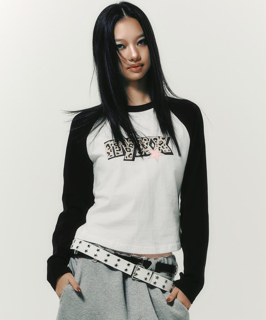 NYXX Star Raglan L/S Black
