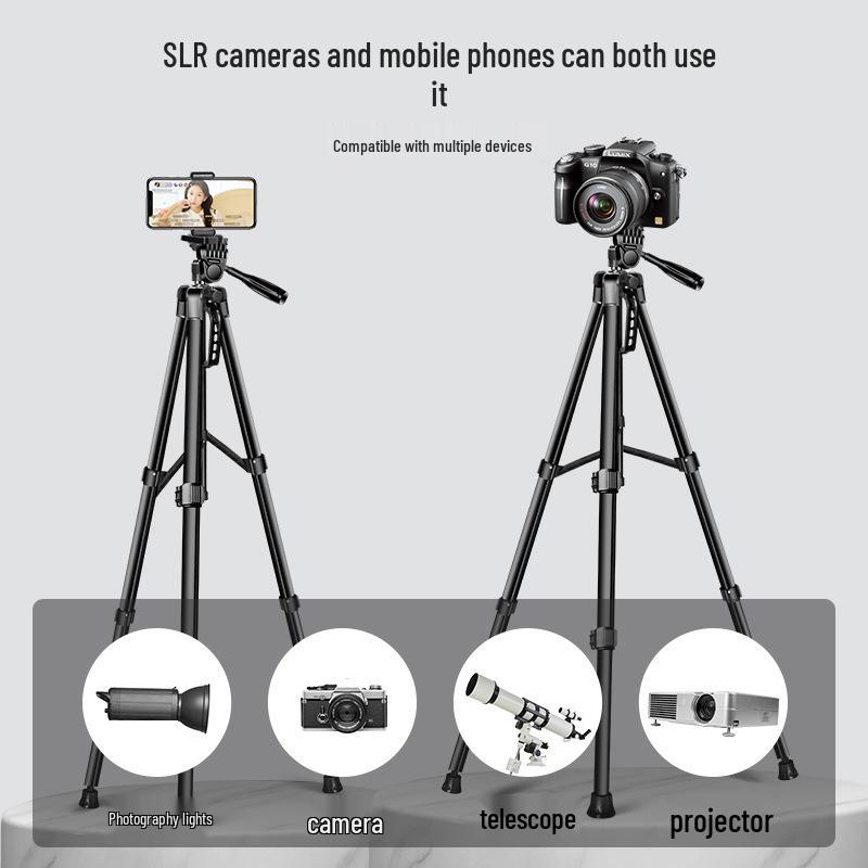 Floor-Standing Tripod for Mobile Phones and Cameras – Ideal for Live Broadcasts and Photography