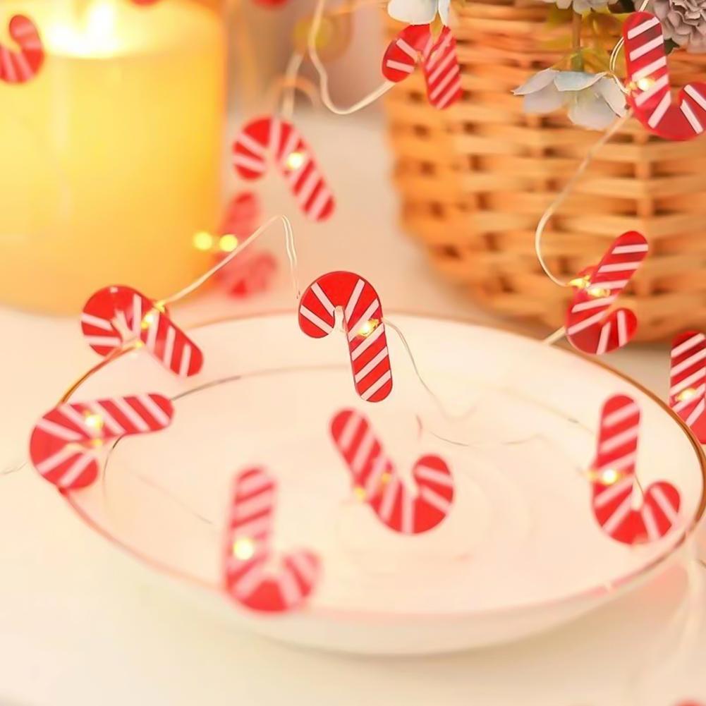 1Set Christmas Decoration LED Light String Snowflake Snowman Santa Claus Christmas Tree String Light Xmas Tree Ornament For Home
