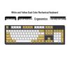 Hot-Swappable 104-Key Mechanical Gaming Keyboard for Girls, Wired, Blue/Black/Brown/Red Switches, Dual-Color Design