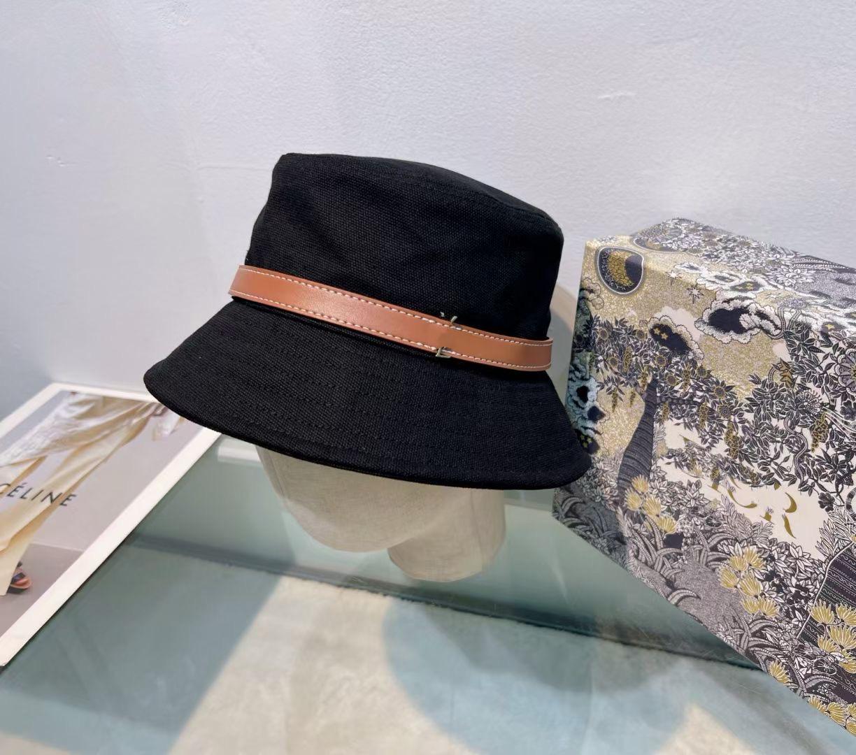 

Женская высококачественная осенне-зимняя шляпа рыбака с пряжкой на ремне S (54-56 cm) чёрный